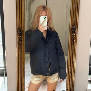 ACNE waxy coated puffer jacket